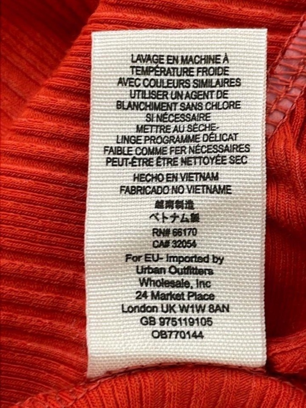 NWT Free People V Neck Low Back Ribbed Maxi in Tomato w/Tie Size S - Picture 7 of 7